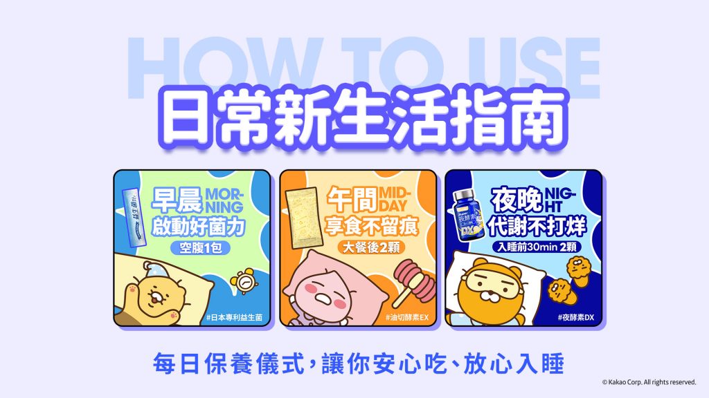 圖2.【新普利】以「一天的生活節奏」為靈感，為你梳理出簡單好執行的保養流程